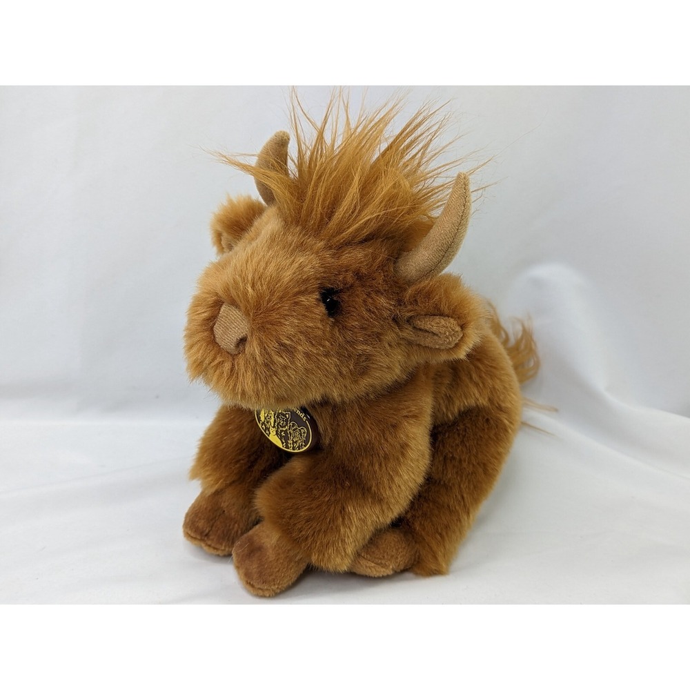 Brown Steer Yak Plush 8 Inch Faithful Friends Stuffed Animal Toy